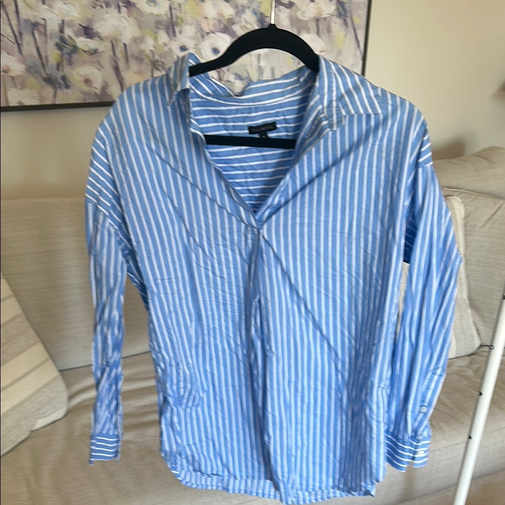 Women’s Blue Striped Shirt